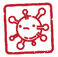Virus Stamp Sticker by Teyit