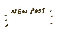 New Post 手寫字 Sticker