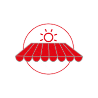 kdueberdachung sonne haus garten licht Sticker