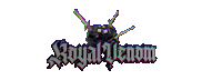 royalvenom skull gothic grotesque baroque Sticker
