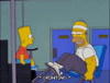 Working Out Season 9 GIF by The Simpsons