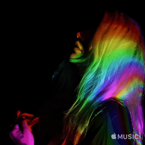applemusic giphyupload rainbow yas kesha GIF