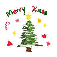 Happy Merry Christmas Sticker