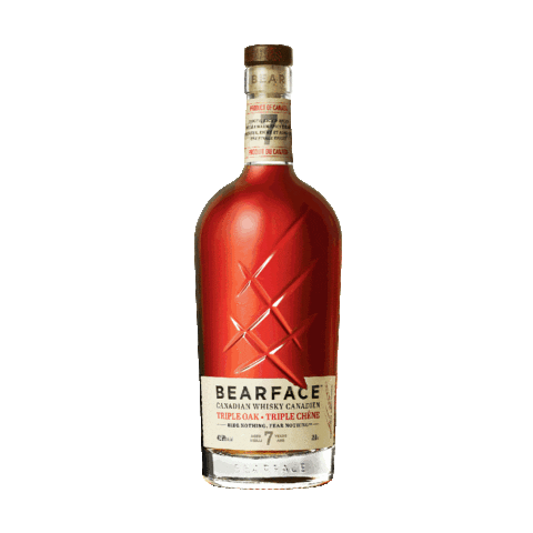 BEARFACEWhisky drinking canada alcohol cocktail Sticker