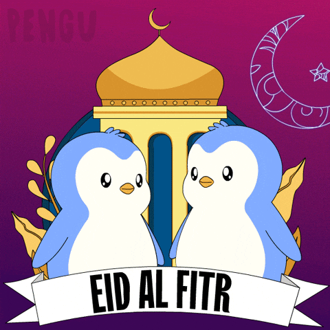 Pray Hari Raya GIF by Pudgy Penguins