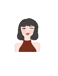 athalicastudio girl kiss woman wink Sticker