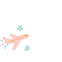 Travel Plane Sticker by Paige Vaughn Photo