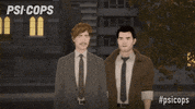 windsunskyent friends walking glass cringe GIF