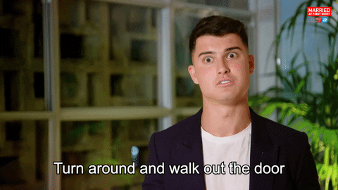 Go Away Reaction GIF by Married At First Sight