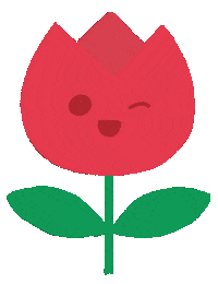 Flower Wink Sticker