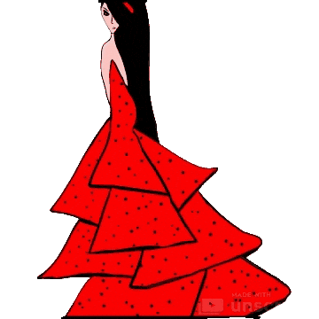 Lady In Red Love Sticker by Sweet Charee Gallery