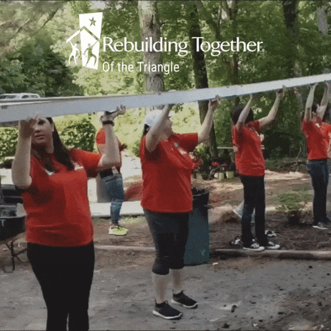 RTTriangle volunteers rebuilding lives repairing homes revitalizing communities GIF