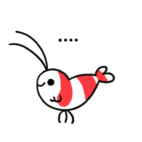 bee shrimp fun Sticker by pikaole