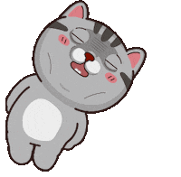 Tired Cat Sticker by VITA VITA ‧ 塔仔不正經