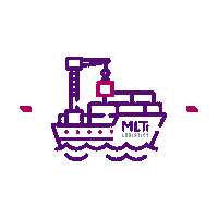 MLTi_Logistics sea transport logistics creating Sticker
