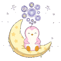 Good Night Hearts Sticker by Pudgy Penguins