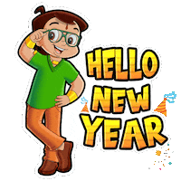 Fun Party Sticker by Chhota Bheem