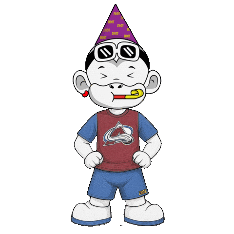 Colorado Avalanche Party Time Sticker by Zhot