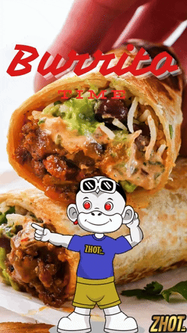 Mexican Food Burrito GIF by Zhot