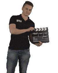 broszeit-madeja filming filmproduction clapperboard film production Sticker