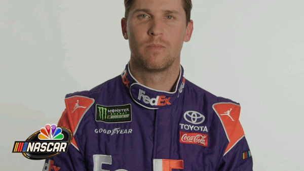 sassy denny hamlin GIF by NASCAR on NBC