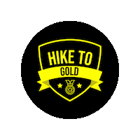 Gold Wanderlust Sticker by Mammutmarsch