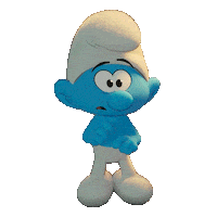 Shocked No Name Sticker by Smurfs Movie