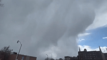'Incredible Graupel Squall' Seen Over Cumberland, Maryland