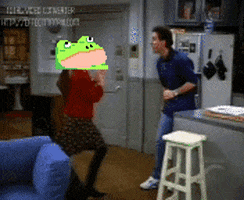 get out frog GIF