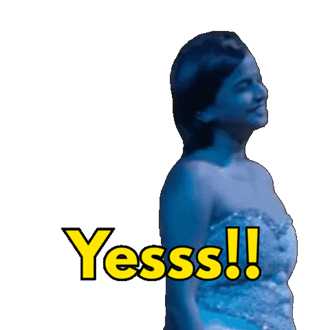 Lets Go Yes Sticker by Suhani Shah