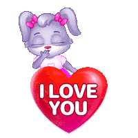 I Love You Kiss Sticker by Lucas and Friends by RV AppStudios