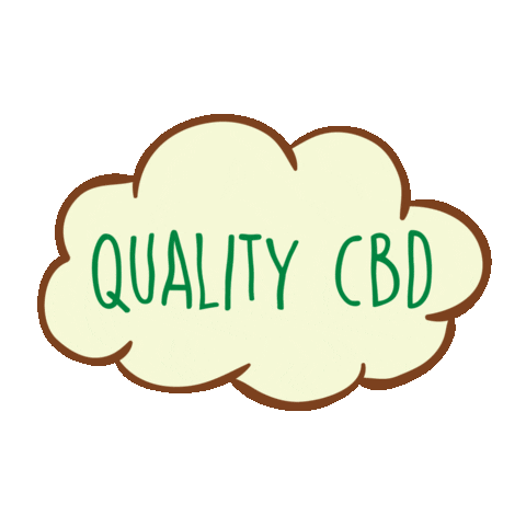 QualityCBD flower smoke 420 dab Sticker