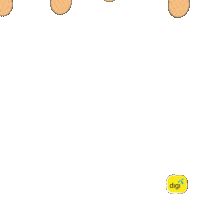 Orange Pineapple Sticker by Digi