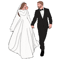 Wedding Couple Sticker