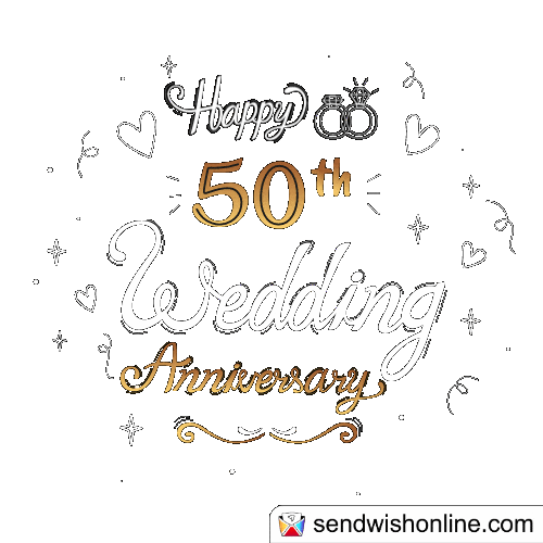 Happy Anniversary Wedding Sticker by sendwishonline.com
