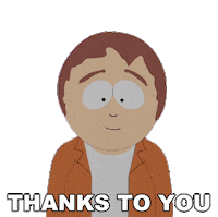Thanks Thank You Sticker by South Park