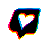 janoqp heart like colors blend Sticker