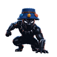 Black Panther Sticker Sticker by ZaddyFi