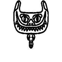 Cat Monster Sticker by SILA INK TATTOO