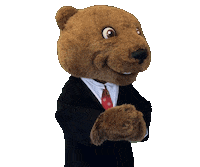 Big Red Bear Sticker by Touchdown's Team