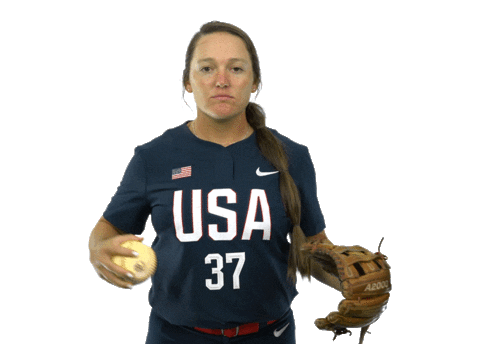 Team Usa Glove Sticker by USA Softball