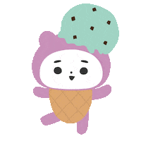 Icecream くま Sticker by nako yamaguchi