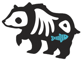erstwilder halloween scary bear creepy Sticker