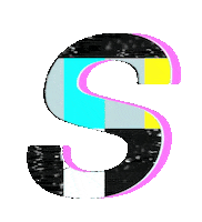 Glitch Alphabet Sticker by #BASILIO