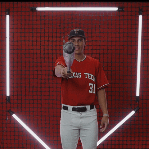 Damian Bravo GIF by Texas Tech Baseball