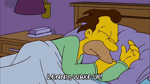 homer simpson sleeping GIF