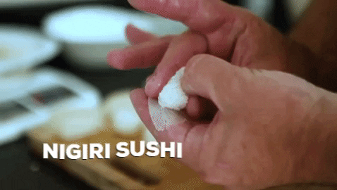 mayumisushi giphygifmaker chef sushi nigiri GIF