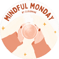 Cloud Nine Mindful Monday Sticker by Jane Badrakh