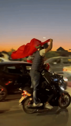 Morocco Fans Celebrate in Marrakesh After Win