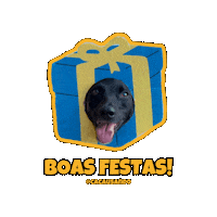 Dog Christmas Sticker